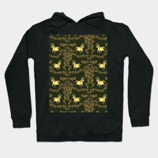 Medieval vibes in gold and black Hoodie